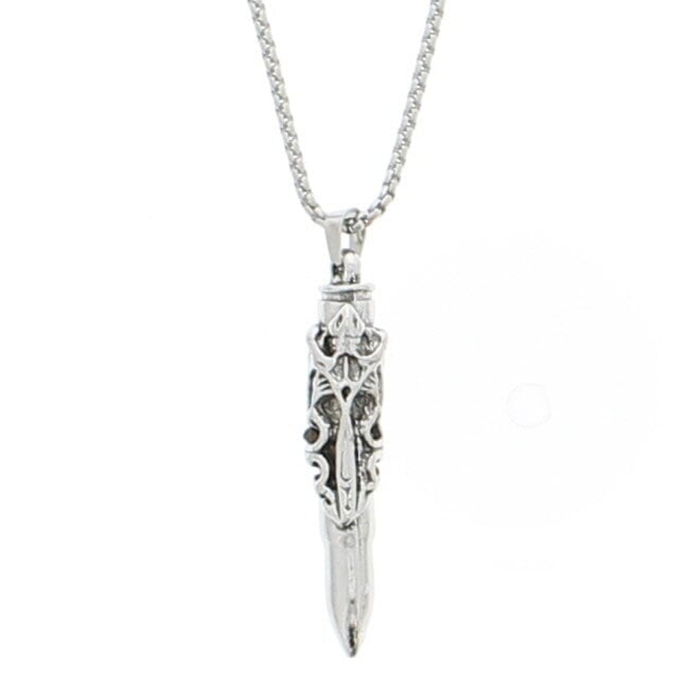 Zac's Alter Ego - Engraved Bullet on Adjustable Chain Halskette - Silberfarben